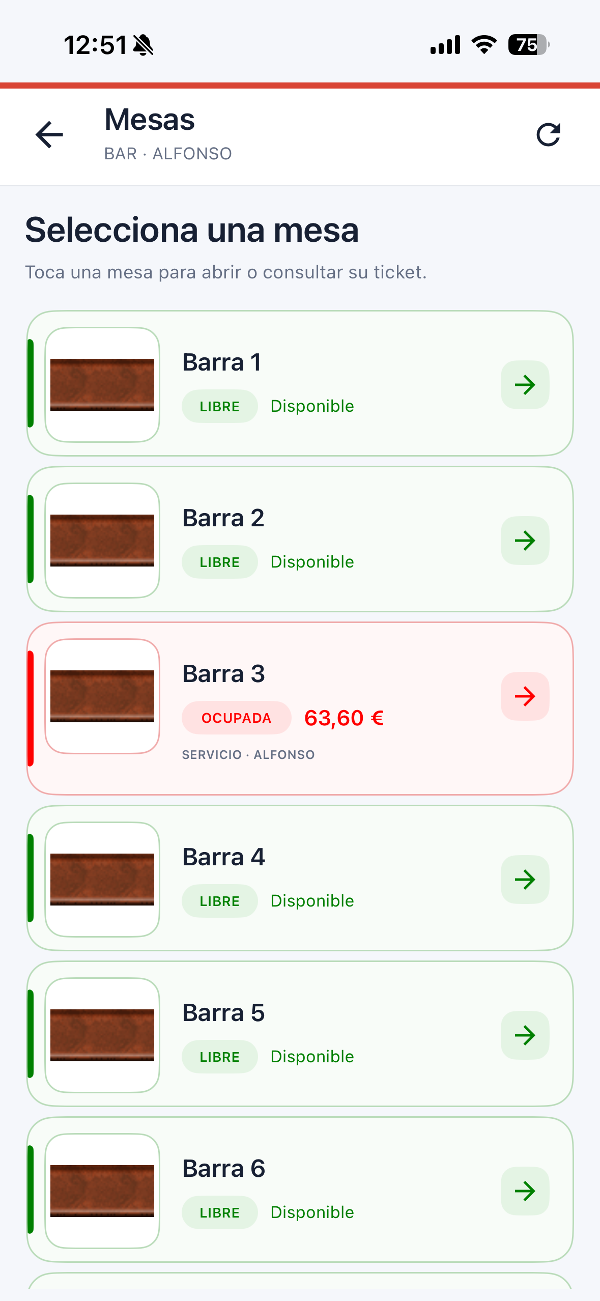 Mesas en YoloPidoPro